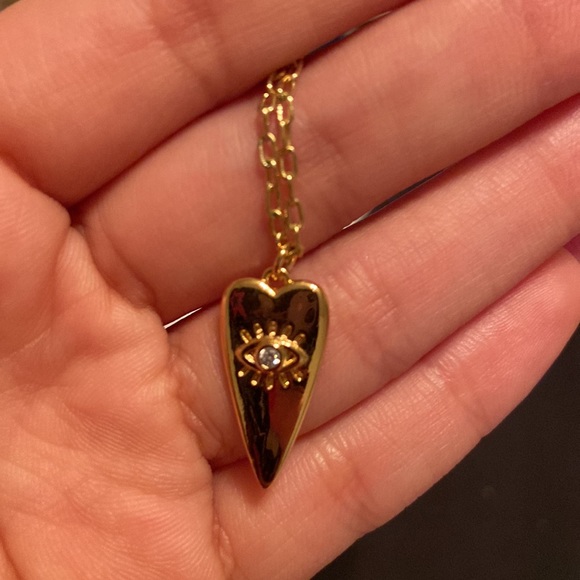 Evil eye heart necklace - Picture 2 of 2
